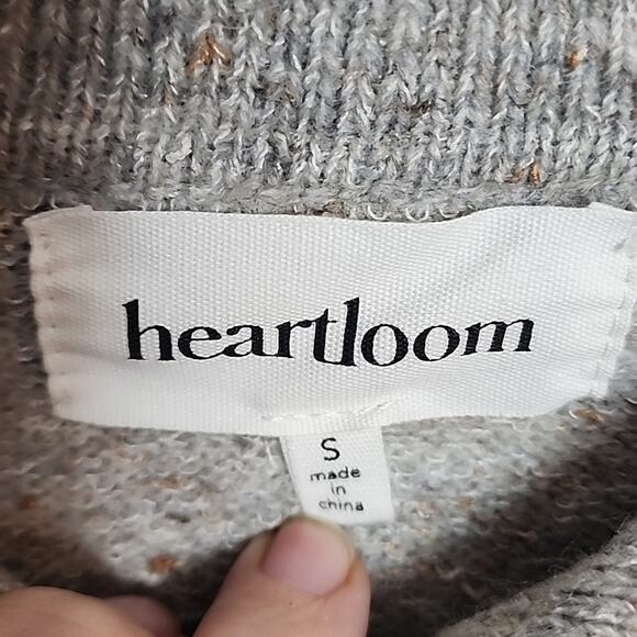 Heartloom Gray Heather 3 Button Collared Sweater - Picture 5 of 7